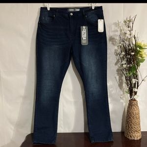 NWT Cultura Men's Dark BlueSkinny Fit Jeans Size 40x32